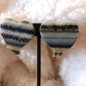 👗Uniquely Patterned Lucite Earrings